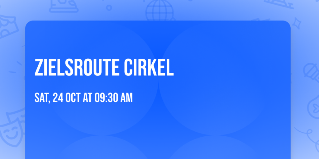 Zielsroute Cirkel in Wassenaar